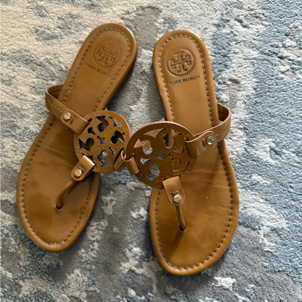 Tory Burch Brown Cutout Sandals